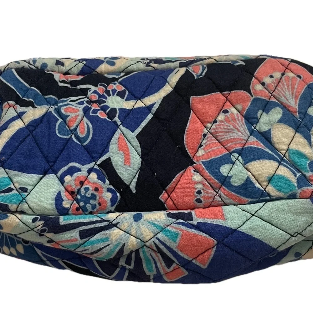 Vera Bradley Cosmetic Bag Lotus Flower Swirl Quilted
